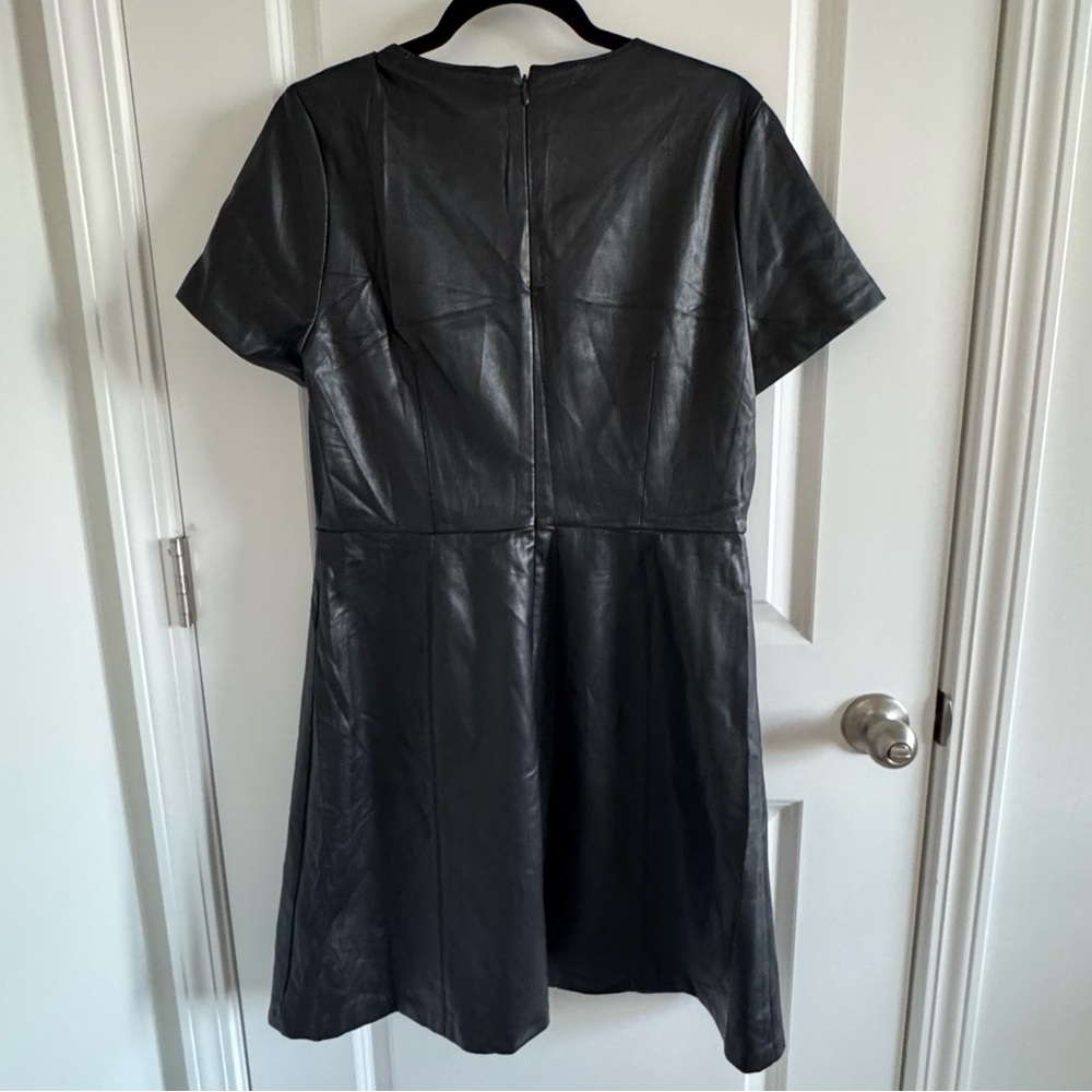Ann Taylor Black Leather Dress - Picture 3 of 6